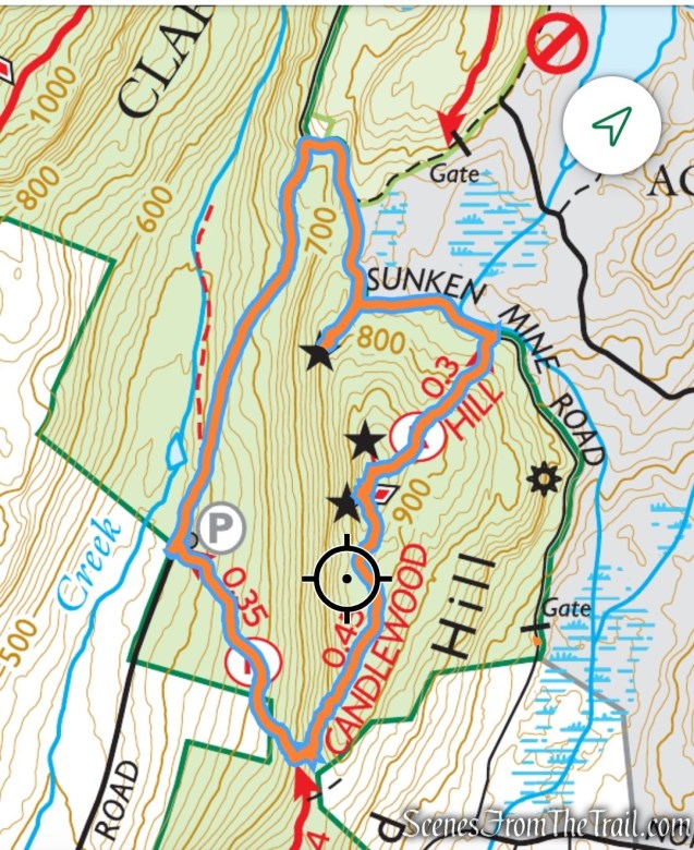 Candlewood Hill Loop from Bell Hollow Road