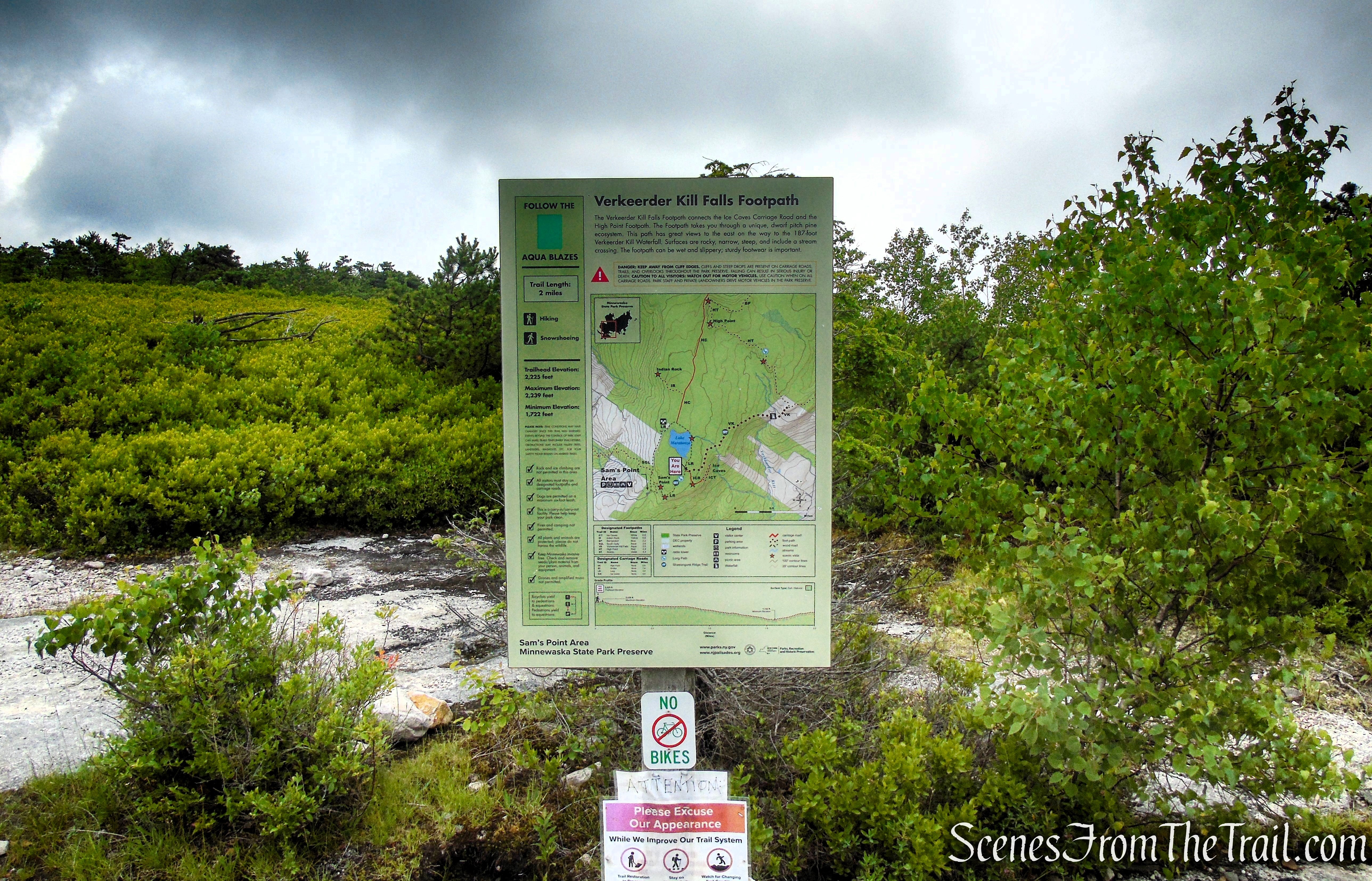 Verkeerderkill Falls Trail - Sam's Point Area