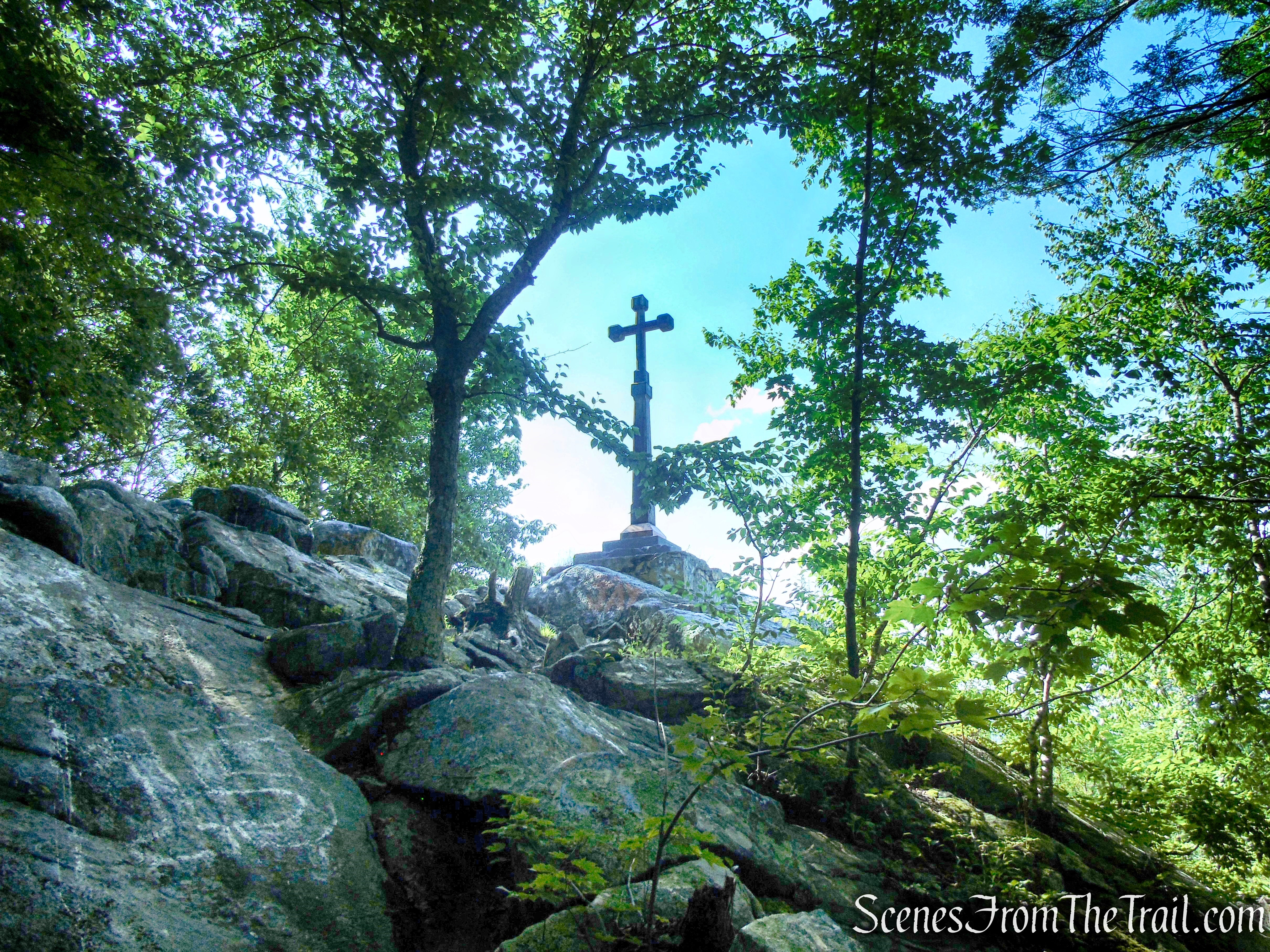 The Gunn Cross atop Numeral Rock