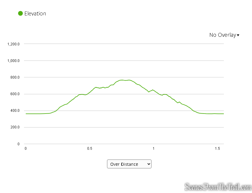 Gunn Cross elevation graph