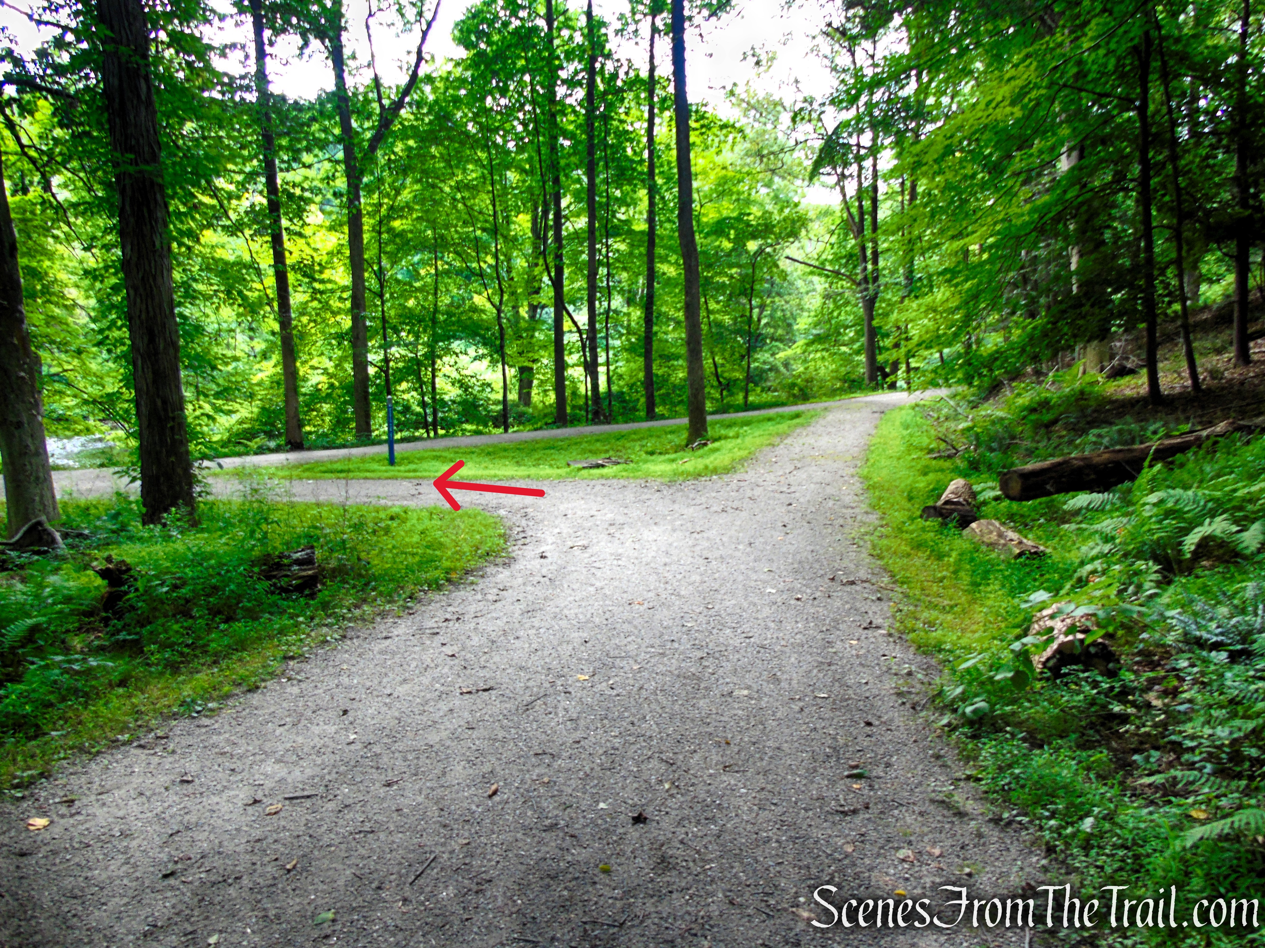 Turn left on Pocantico River Trail